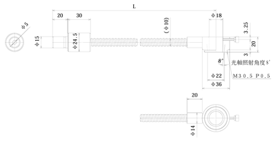 HAYASHI-REPIC林时计 LGB1-5L1000-R18环形光纤